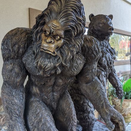 Bigfoot statue Photo by Greg Elwell